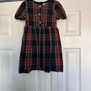 Crewcuts Tartan Dress - Red, Yellow, Black